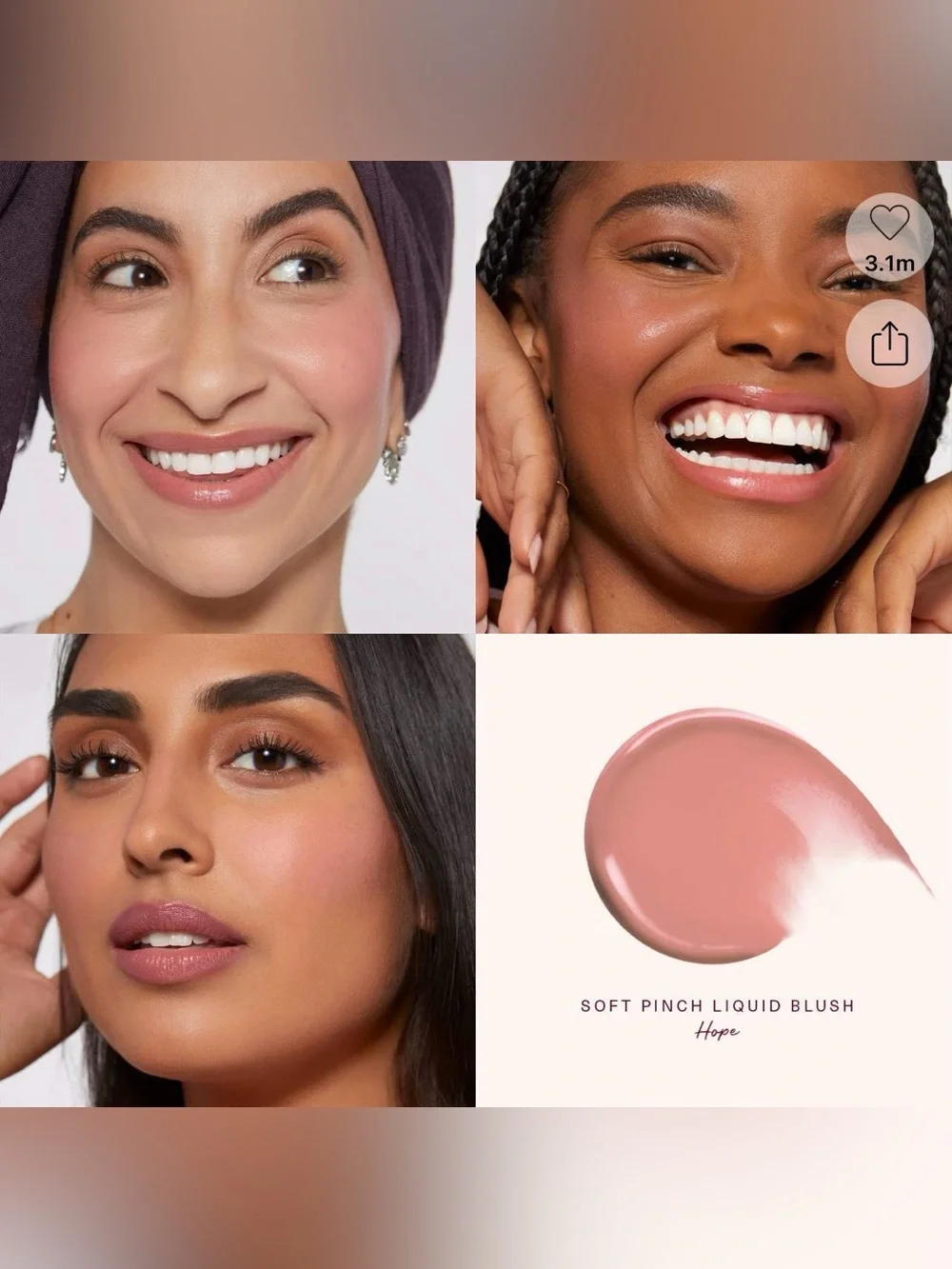 Rare Beauty Soft Pinch Dewy Liquid Blush in HOPE Full Sz! BNIB Authentic NEW